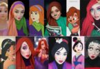 تحول نفسها لشخصيات ديزني بمكياج وحجاب