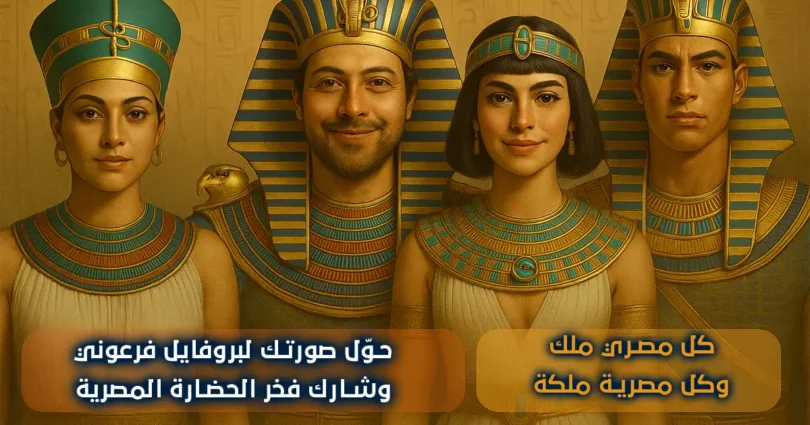 المتحف المصري الكبير – غيّر صورة بروفايلك ملك أو ملكة فرعونية