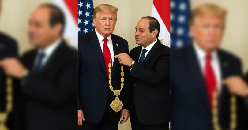 قلادة النيل : أرفع وسام مصري يُهدى لترامب .. تاريخ من التكريم وقائمة من العظماء