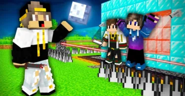 ماين كرافت ولكن تحديت اصدقائي في سباق امن بيت ضد الاسلحة العملاقة ( انصدمت ) !!!🔥🔥 - ترندات مصر