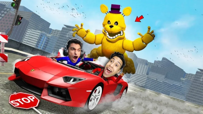 لعبة الغميضة التحول والهروب من اسرع فريدي في العالم بسيارة فضائية مع عبدو ماندو 🔥😱 | Garry's Mod