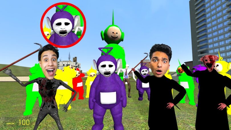 تحدي الذهاب الي عالم تيلتابيز المرعب مع ام كامل وتحدي الدكتور الشرير صنع منهم وحوش😱 | Garry's Mod