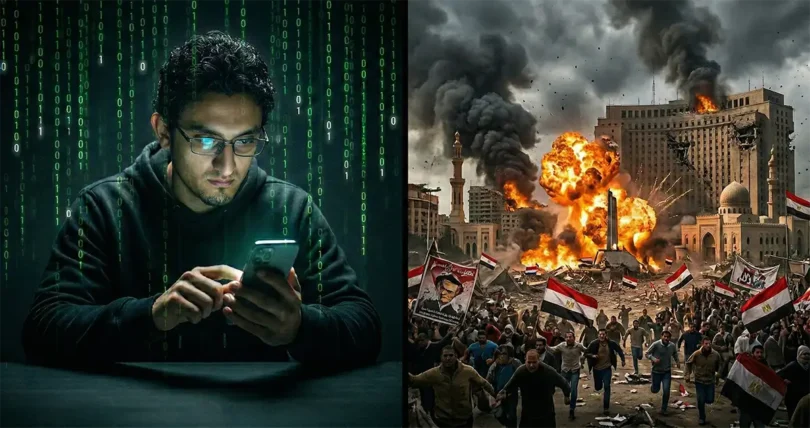 صورة فيلم وثائقي يكشف أسرار دور وائل غنيم وثورة 25 يناير وكيفية انهيار الدول في 6 ساعات.