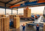 خطوط الإنتاج الضخمة داخل أبو العينين أهم مصانع خشب في أبو رواش لتوريد البالتات.